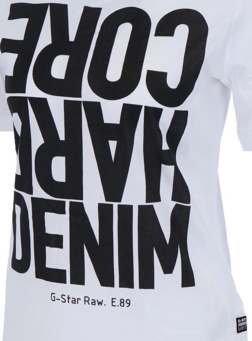 G-STAR RAW DENIM HARDCORE DENIM R T WMN Damen T-Shirt - G-Star Raw Denim - SAGATOO - 8720346238791